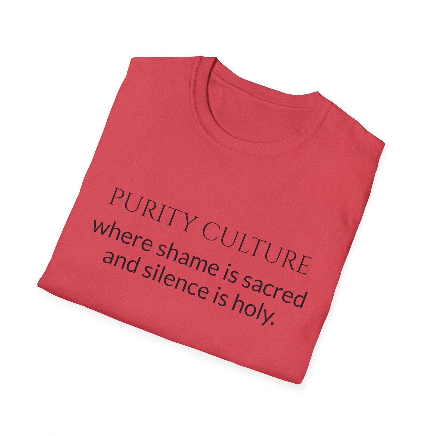 Purity culture, where shame is sacred and silence is holy.