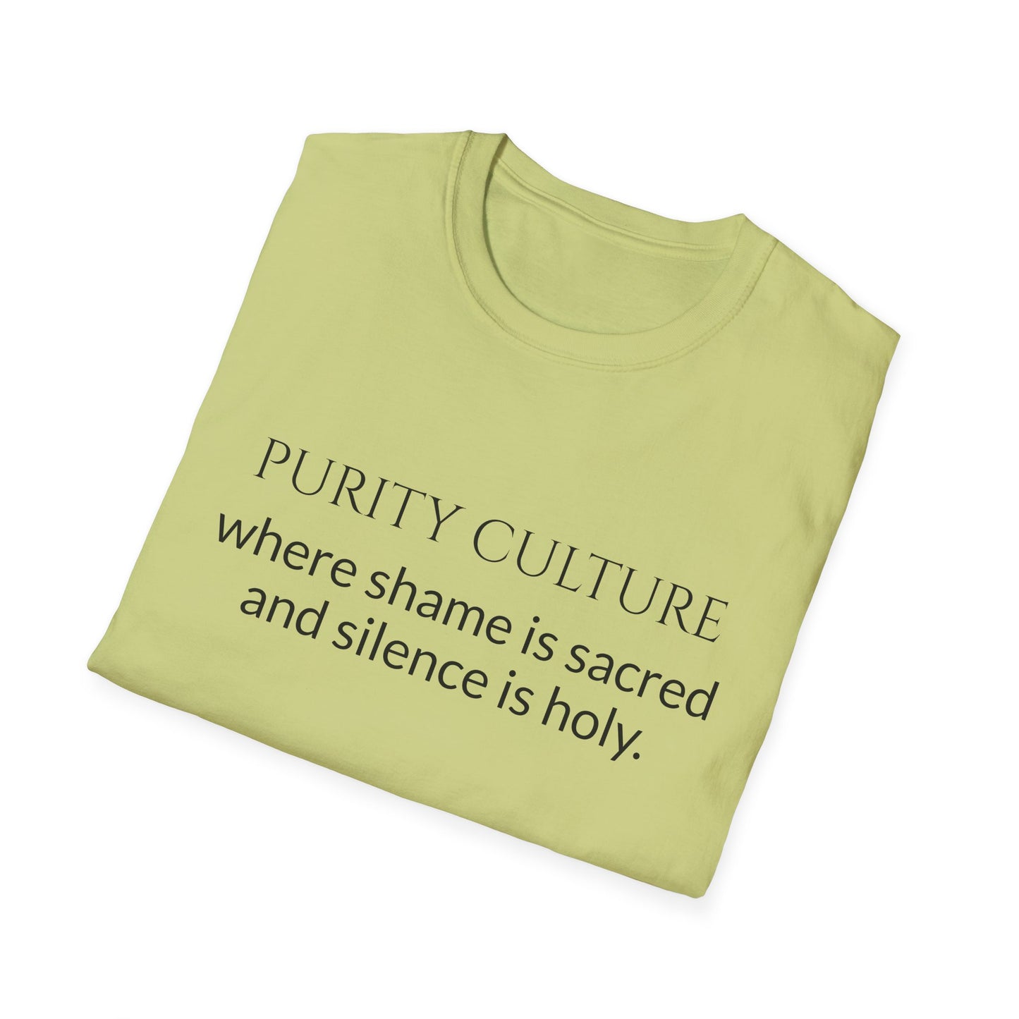 Purity culture, where shame is sacred and silence is holy.