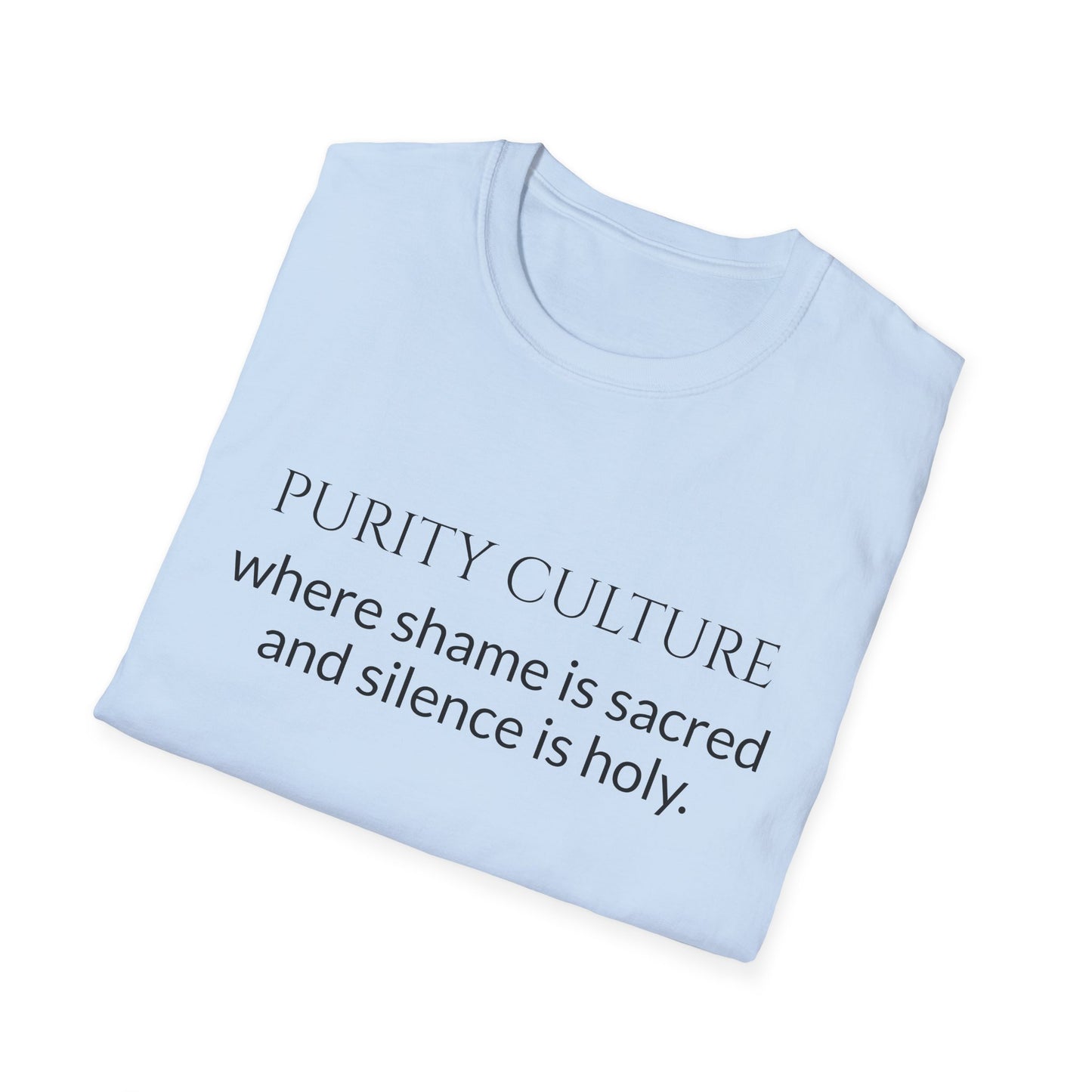 Purity culture, where shame is sacred and silence is holy.
