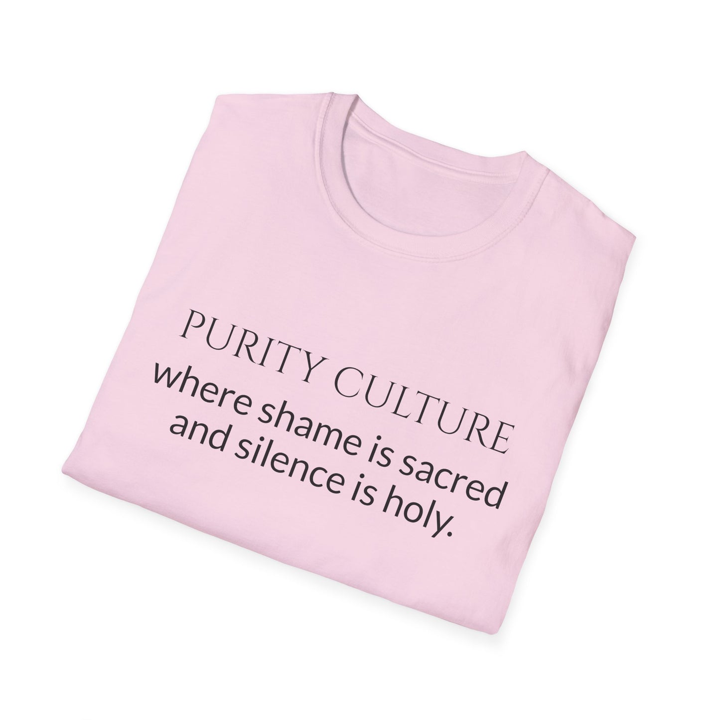 Purity culture, where shame is sacred and silence is holy.