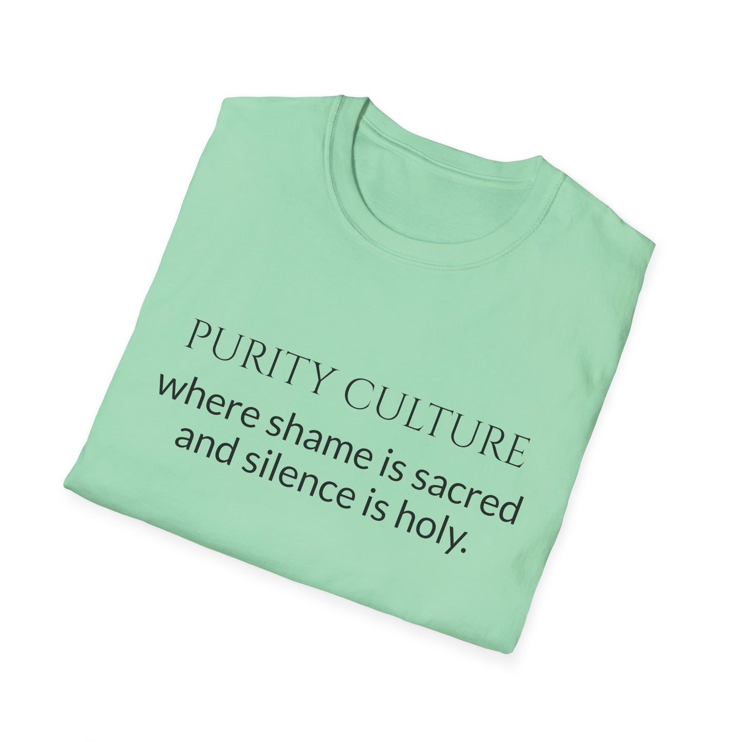 Purity culture, where shame is sacred and silence is holy.