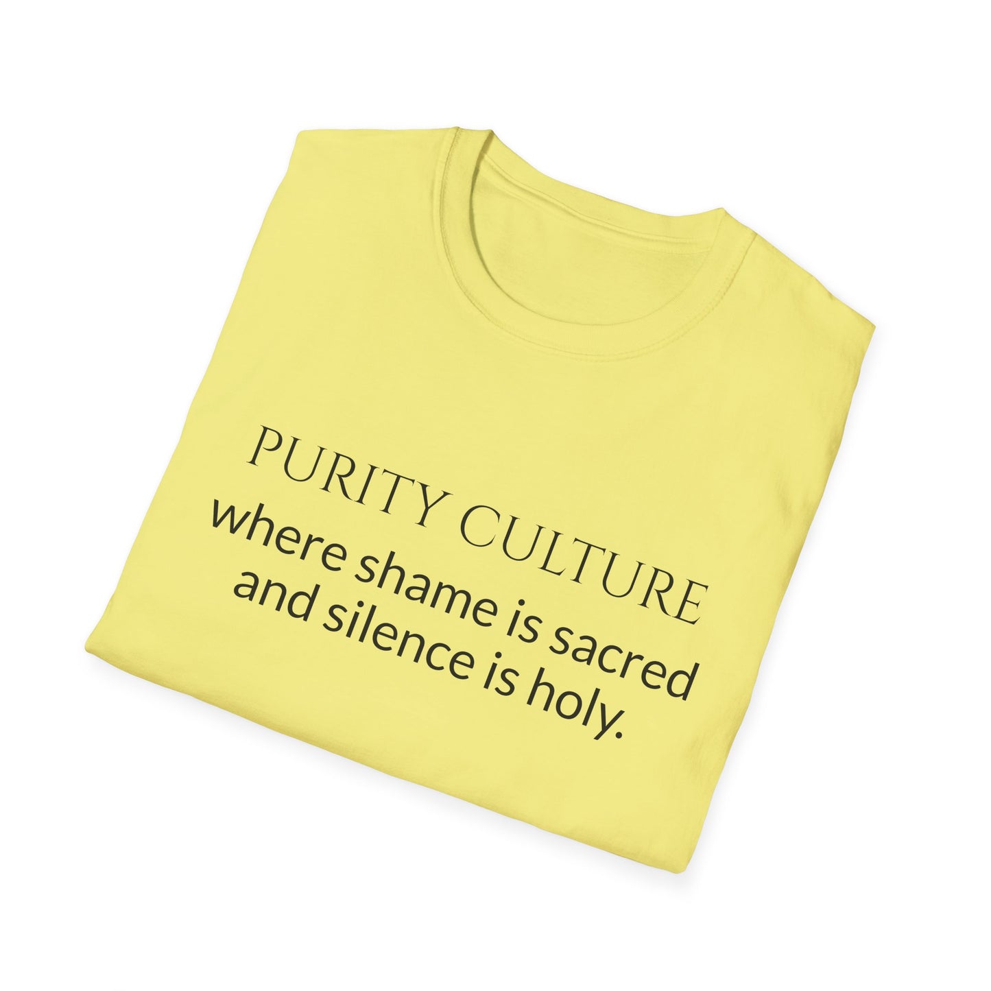 Purity culture, where shame is sacred and silence is holy.