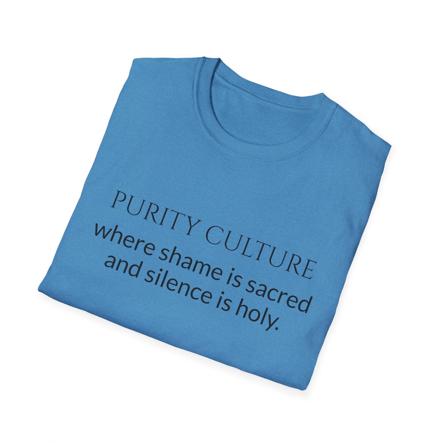 Purity culture, where shame is sacred and silence is holy.